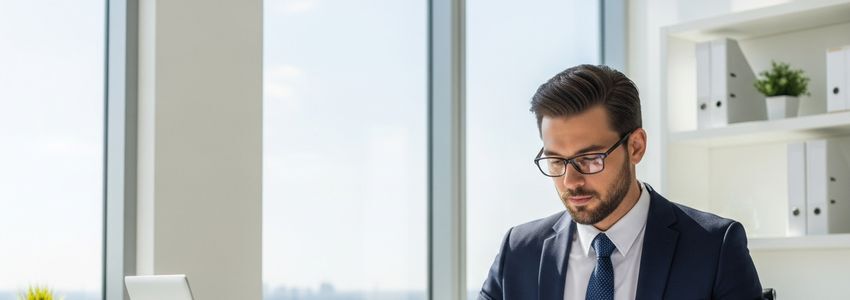Business owner reviewing merchant cash advance factor rate information at their office desk