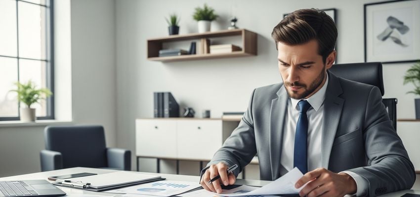 Small business owner reviewing A&W franchise financing documents