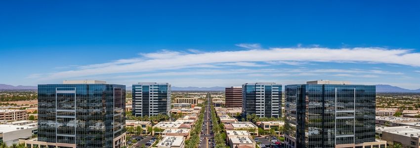 Arizona business expansion loans - Phoenix commercial district showing thriving business environment
