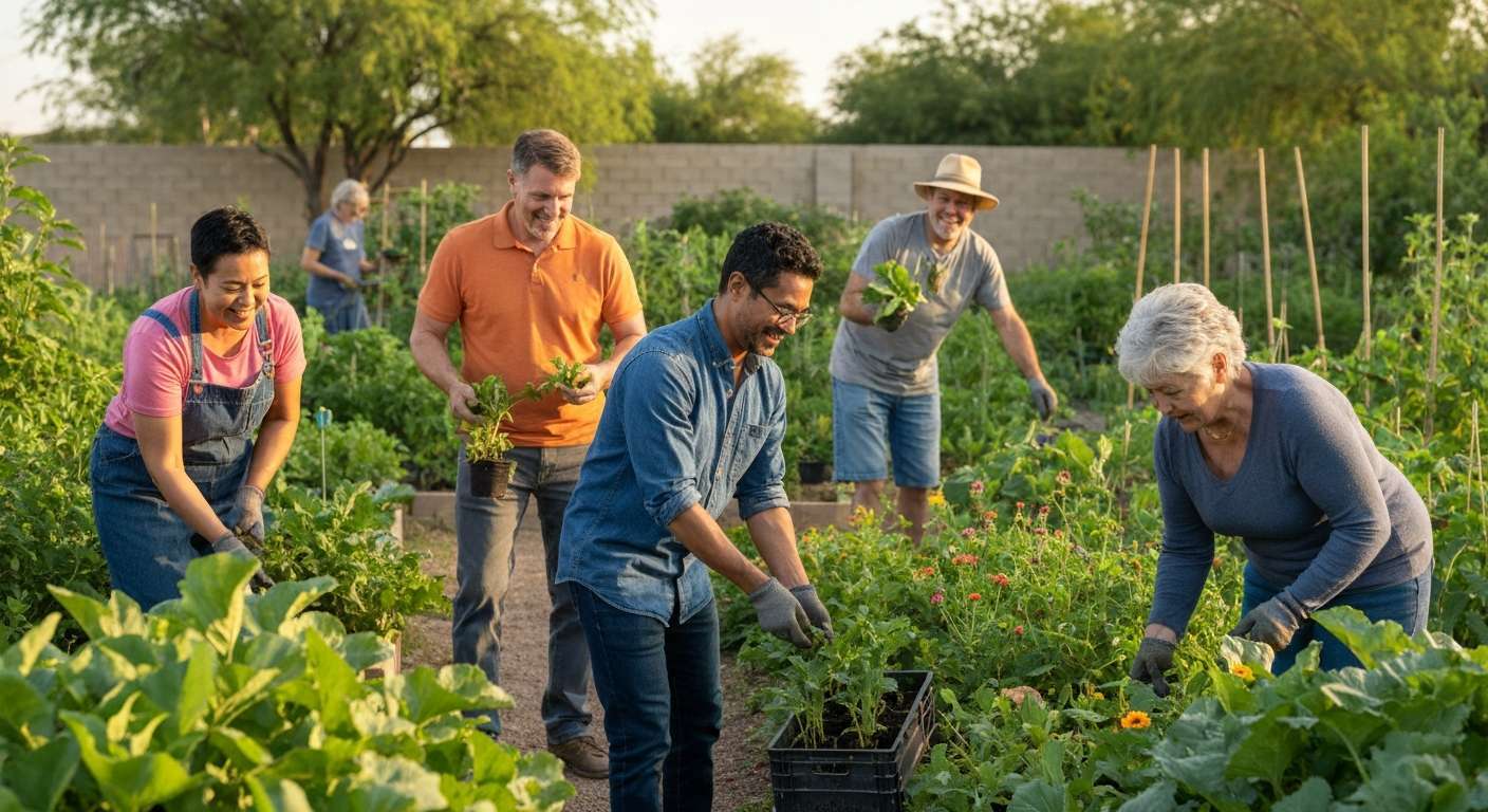 Arizona small business owners discussing financing options in a modern co-working space
