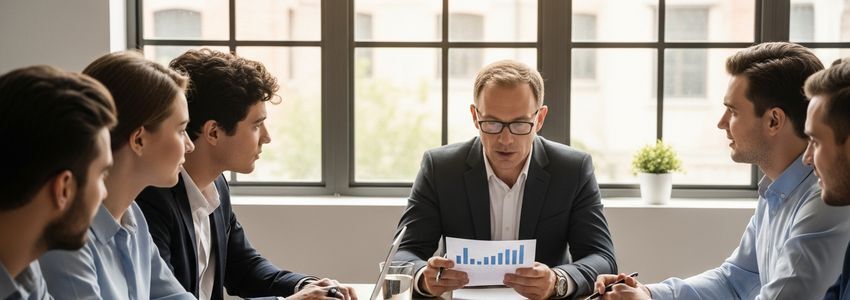 Business advisors reviewing bad credit business loan options with small business owners