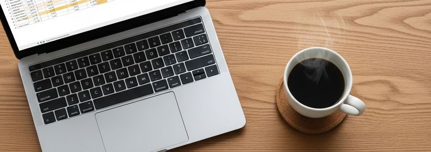 Business financial planning desk with revolving credit management materials