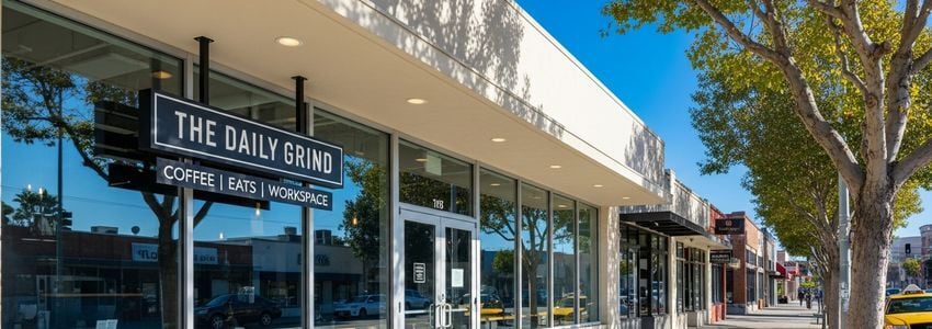 Small business storefront reopening after COVID pandemic with owner reviewing loan options for recovery financing