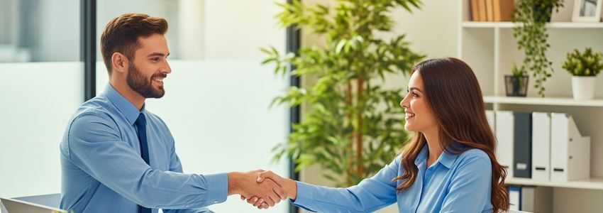 Business owner carefully verifying loan documents at a professional office desk
