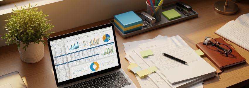 Business professionals reviewing capital lease vs operating lease financing documents in a modern office setting