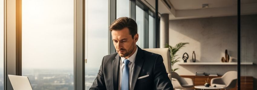 Business professional reviewing carbon credit financing options with Crestmont Capital