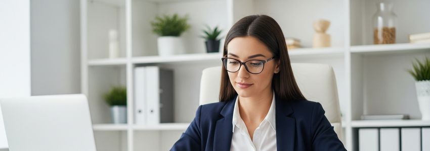 Business professional reviewing franchise financing documents