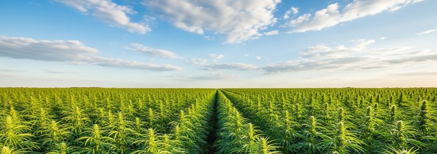 Hemp field representing CBD business industry and financing opportunities