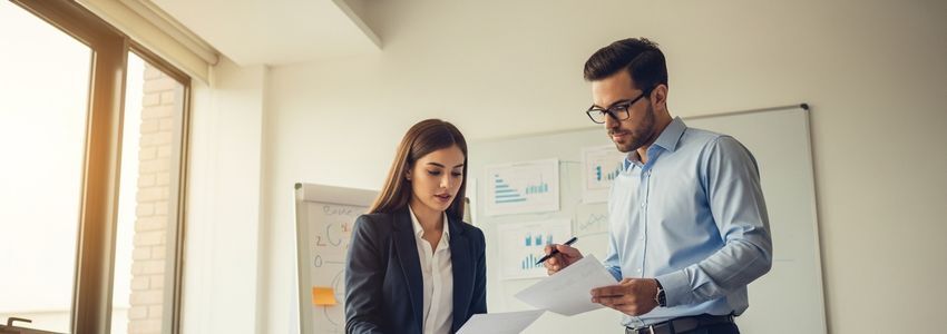 Business professionals reviewing financial recovery plans after Chapter 7 bankruptcy