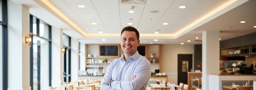 Charleys Grilled Subs franchise owner reviewing financing documents with a business advisor
