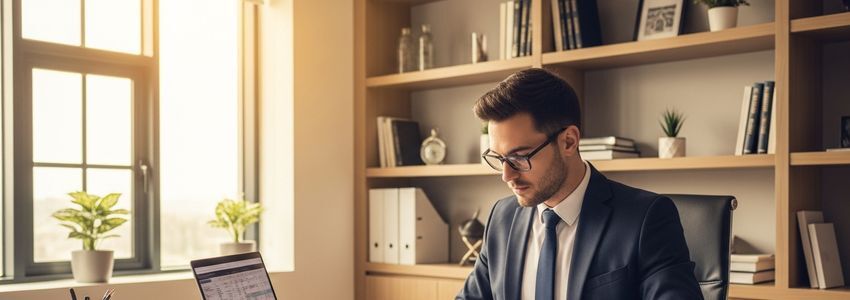 Charter school principal reviewing financing options with a business advisor