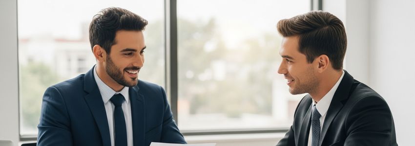 Chick-fil-A operator discussing franchise financing with a business advisor