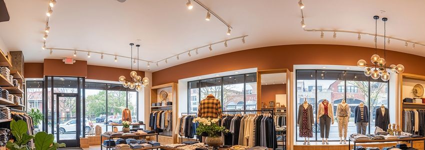 Retail business owner reviewing loan financing options in Cincinnati Ohio store