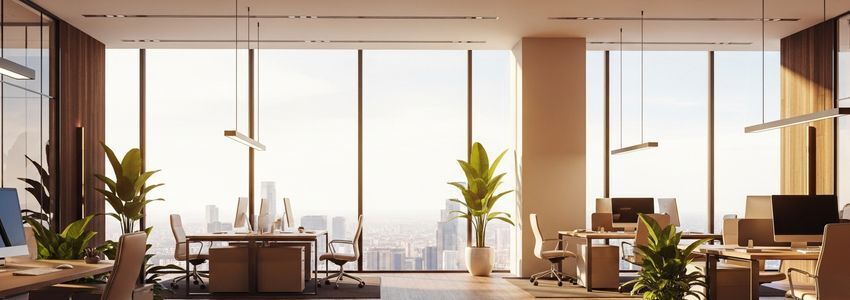 Modern commercial office space ready for a small business transitioning from home office