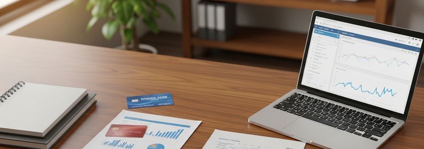 Business owner using a line of credit for frequent small purchases at a professional office