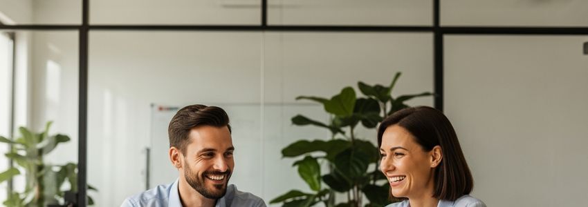 Business professionals reviewing credit line increase options at conference table