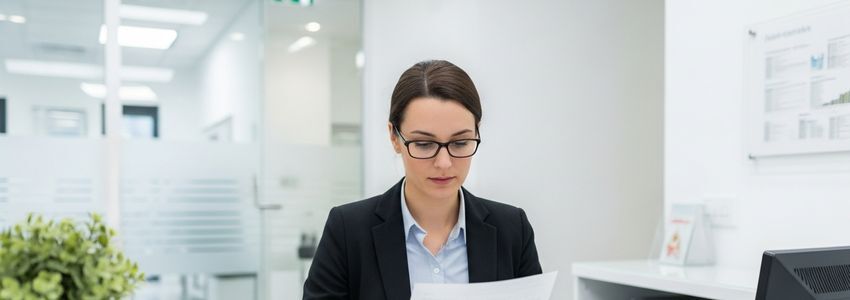 Dental practice financing advisor helping dentist review loan options