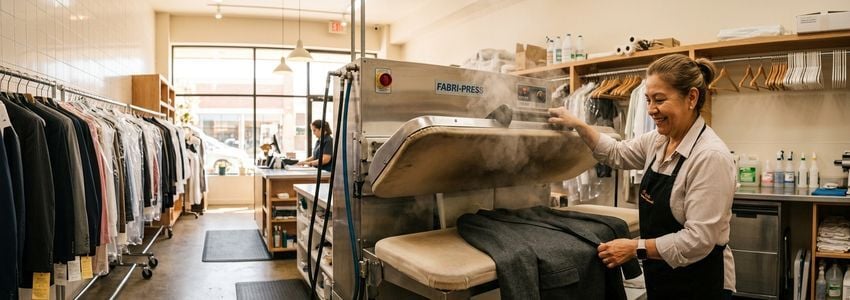 Business Loan for a Company Facing a Need for Dry Cleaning Press Machine Replacement