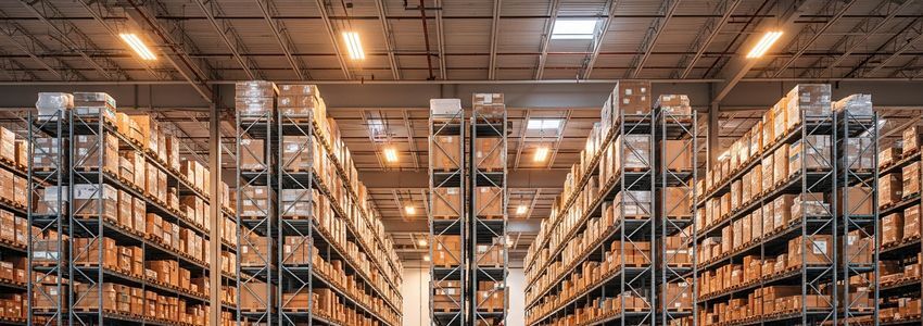 E-commerce warehouse fulfillment center for online retail businesses