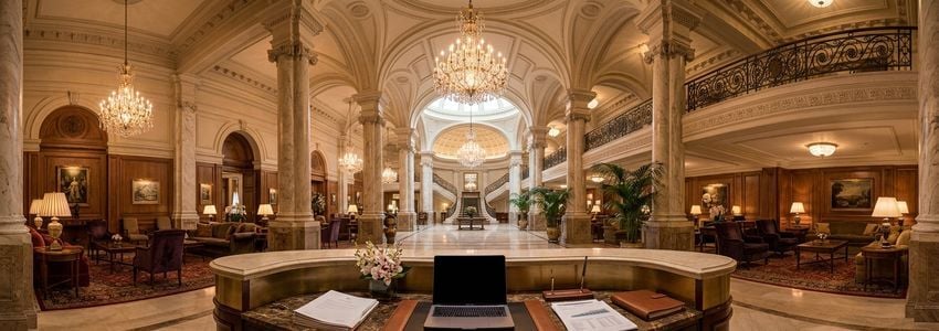 Hotel owner reviewing financing documents for EDITION Hotels franchise investment