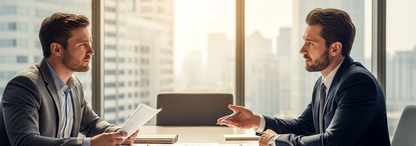 Small business owner reviewing equipment financing options