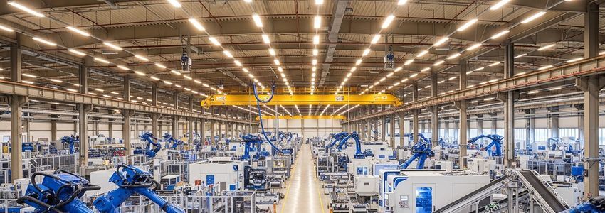 Modern industrial manufacturing equipment and machinery for leasing - Crestmont Capital