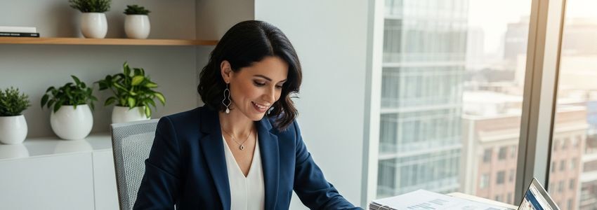 Franchise owner reviewing Exercise Coach financing documents at a modern business office