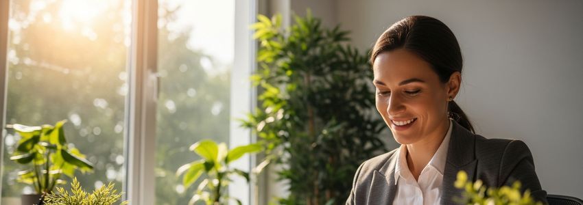 Small business owner reviewing SBA loan documents with a lending specialist