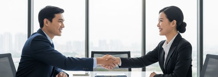 Small business owner comparing lenders and reviewing financing options