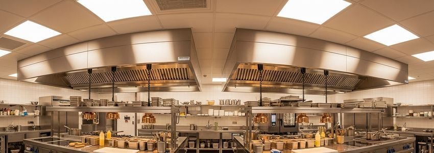 Commercial kitchen interior for Firehouse Subs franchise - equipment financing for restaurant buildout