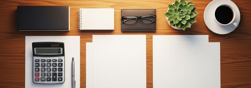 Business owner reviewing loan qualification requirements at a desk