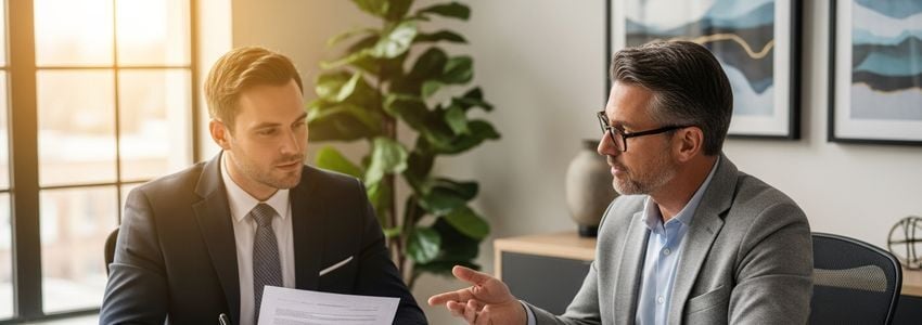 First Watch franchise owner reviewing financing documents with a business lender