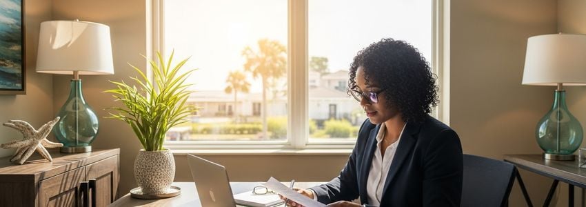 Florida restaurant owner reviewing business loan financing options