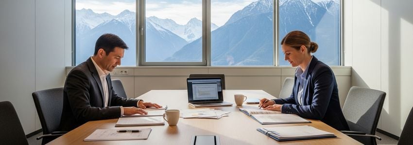Small business professionals reviewing financing options in Flagstaff, Arizona