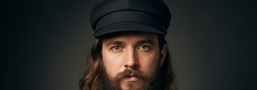 Flatbed trailers loaded with steel beams and freight at a commercial trucking yard