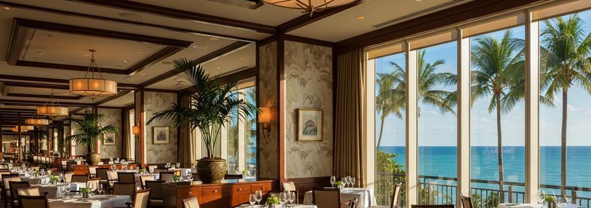 Florida hospitality business owner reviewing financing options for hotel and restaurant operations