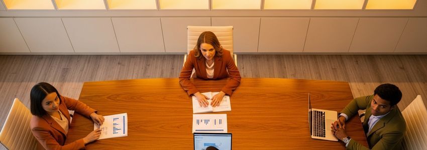 Small business team reviewing financing options in Fort Collins, Colorado