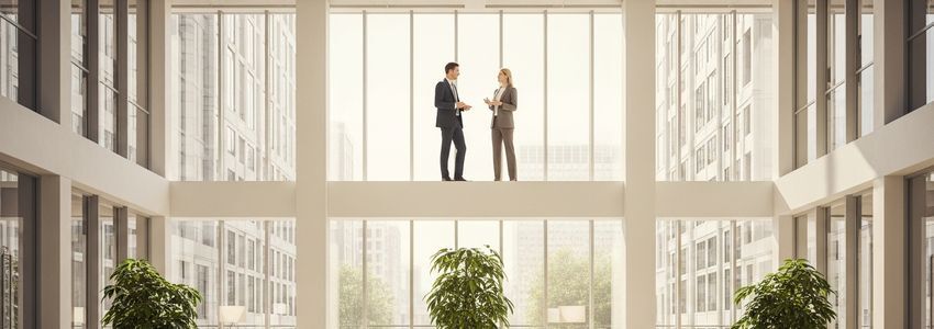Franchise fee financing consultation - business advisor reviewing loan options with client