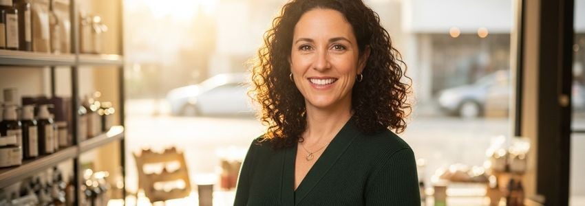 Small business owner in Fresno California reviewing business financing options