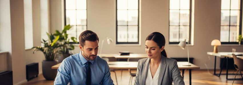 Business professionals reviewing Golden Corral franchise financing documents in a modern office