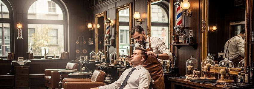 Hammer and Nails men's grooming franchise salon interior