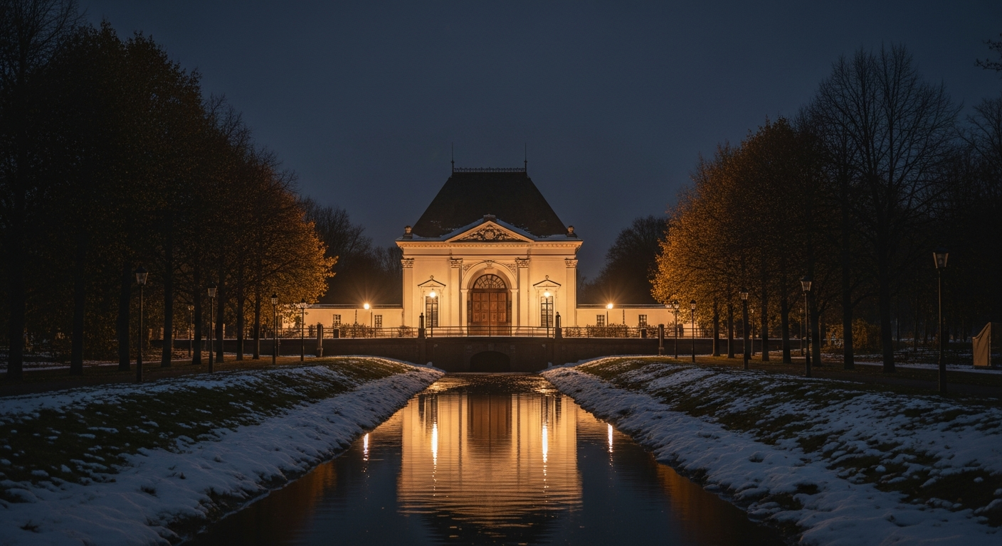 Small business owner reviewing financial documents and credit reports at a modern office desk