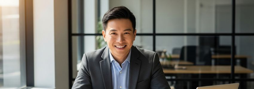 Business owner reviewing Huey Magoo's franchise financing documents