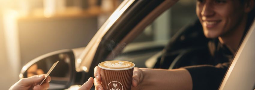 Human Bean franchise drive-thru coffee operation