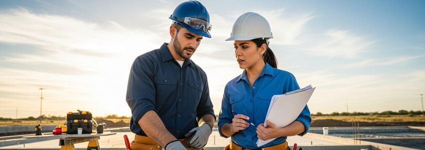 HVAC contractors reviewing equipment financing options