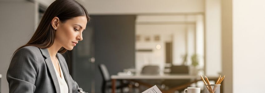 Small business owner reviewing loan documents in Warren, Ohio