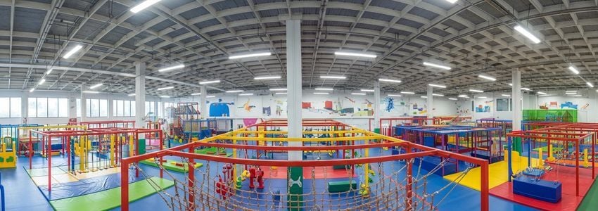 Indoor playground business financing - colorful indoor play structure and equipment