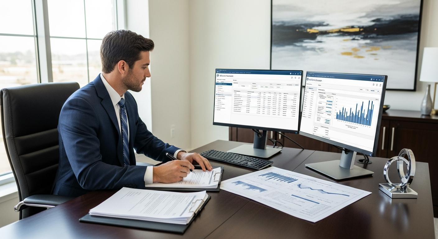 Insurance agency loan application and commission documents