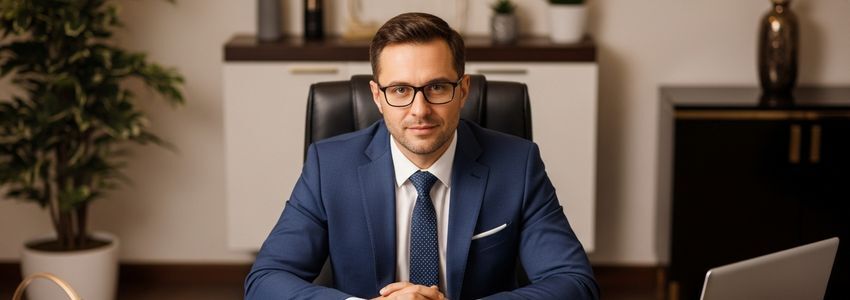 Business owner reviewing loan documents
