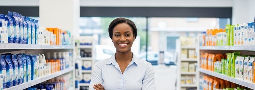 Business owner reviewing inventory loan documents with financial advisor